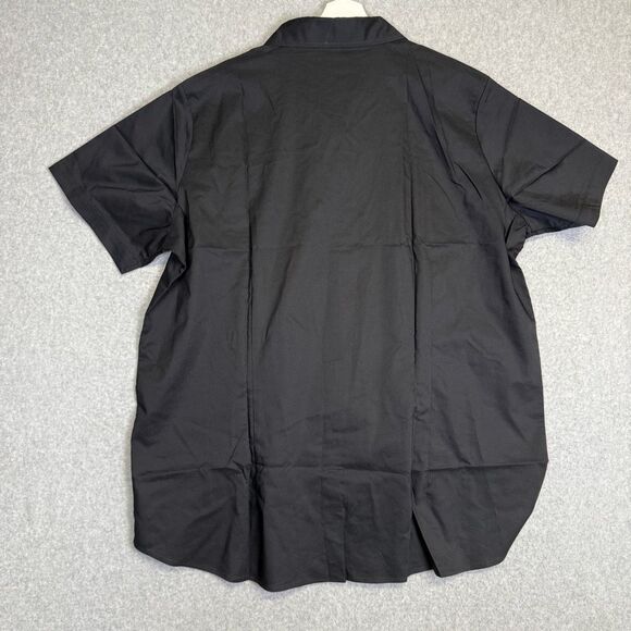 Burger King Female Manager Button Up Short Sleeve Shirt Black Size 2XL - Picture 6 of 6